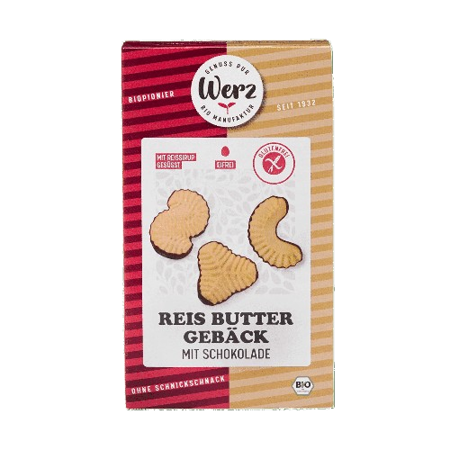 Reis Butter Gebäck mit Schokolade, Vollkorn - Werz