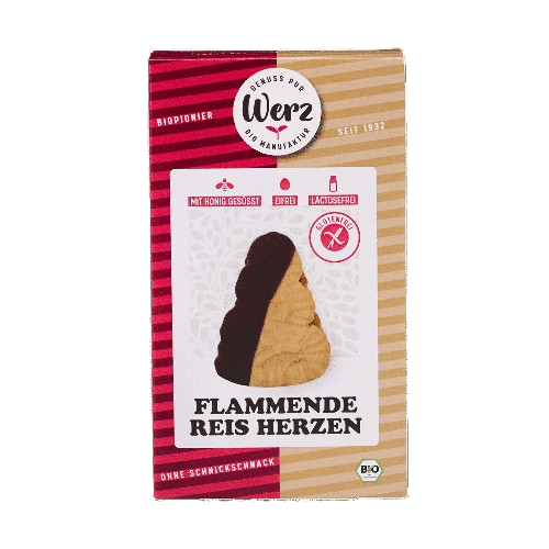 Flammende Reis Herzen, Vollkorngebäck - Werz
