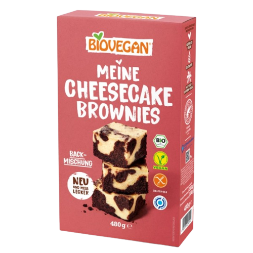 Meine Cheescake Brownies - Biovegan