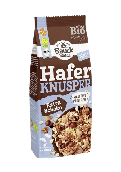 Müesli Hafer Knusper Extra Schoko - Bauckhof