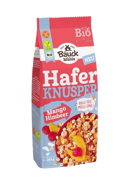 Müesli Hafer Knusper Mango Himbeer - Bauckhof