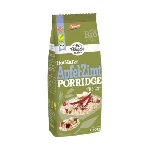 Hot Hafer Apfel Zimt Porridge - Bauck Mühle