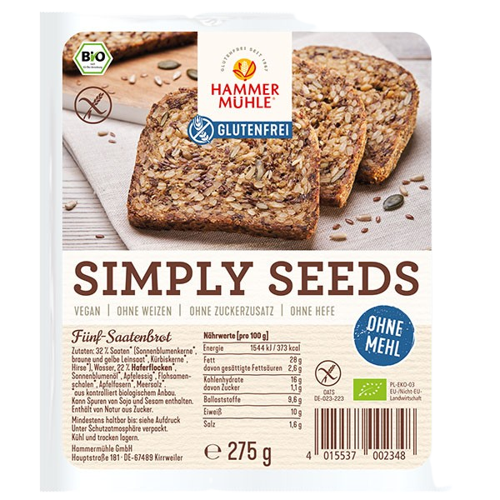 Simply Seeds Fünf Saatenbrot - Hammermühle