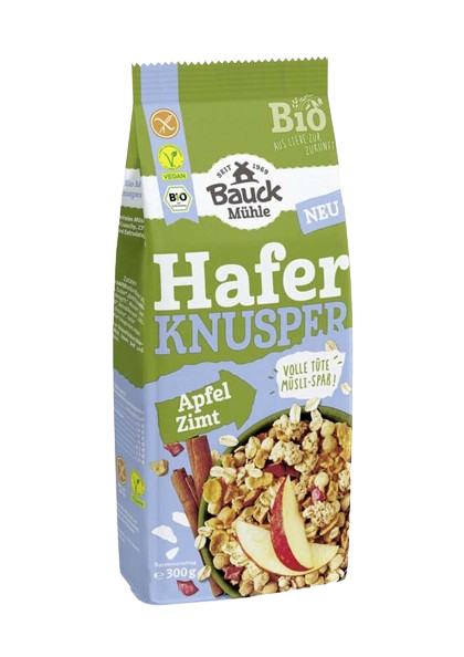 Müesli Hafer Knusper Apfel Zimt - Bauckhof