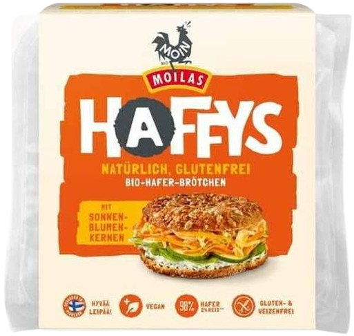 Haffys Haferbrötchen Sonnenblumenkerne - Moin Bio Backwaren