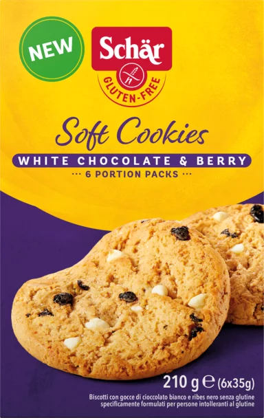 Soft Cookies White Chocolate & Berry - Schär