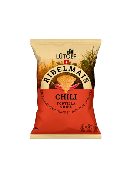 Ribelmais Tortilla Chips Chili - Lütolf